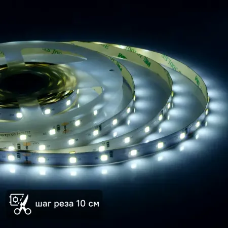 Светодиодная лента Apeyron SMD2835 24В 10 мм 2м 12 Вт/м 60диод/м 1000 лм/м 6500 К холодный белый свет шлифовальные диски dutrieux 40 1000 2000 grit