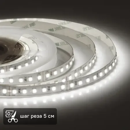 Светодиодная лента Apeyron SMD2835 24В 10 мм 3м 20 Вт/м 120диод/м 1500 лм/м 4000 К нейтральный белый свет rgbcw rgbw rgbww cob светодиодная лента 10 метров