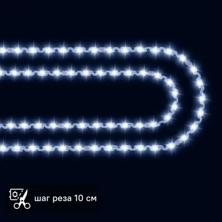 Светодиодная лента для подсветки труднодоступных мест Apeyron SMD2835 24В 10 мм 2м 5 Вт/м 60диод/м 400 лм/м 6500 К светодиодная лента подсветки для телевизоров doffler 43df49 t2