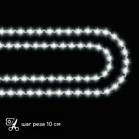 Светодиодная лента для подсветки труднодоступных мест Apeyron SMD2835 24В 10 мм 5м 5 Вт/м 60диод/м 400 лм/м 4000 К rf широкополосный усилитель 30 4000 мгц 40 дб