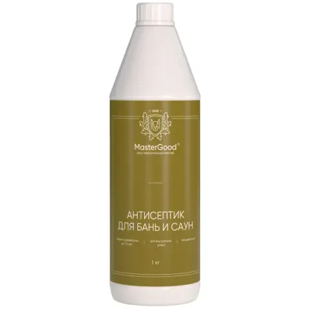 Антисептик MasterGood для бань и саун готовый раствор 1 л
