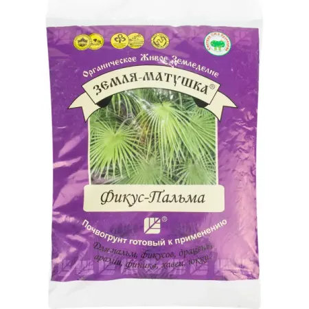 Почвогрунт Земля-Матушка фикус-пальма 3л