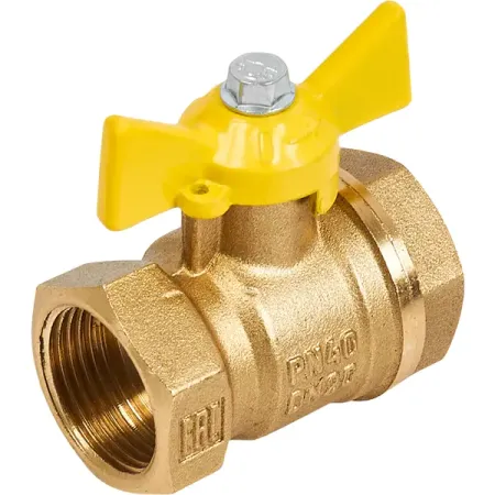 Кран шаровой для газа прямой DN20 PN40 3/4