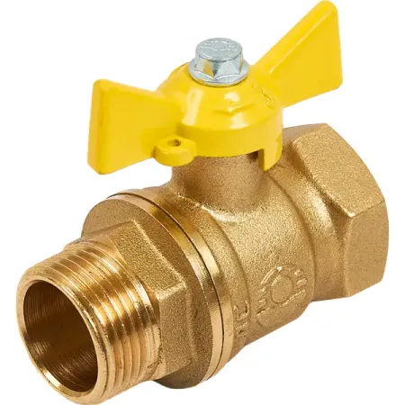 Кран шаровой для газа прямой DN20 PN40 3/4