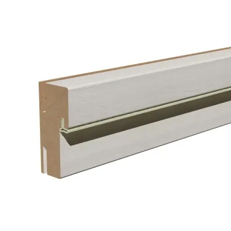 Дверная коробка телескопическая 2070x70x29 мм ПВХ ламинация цвет лиственница белая