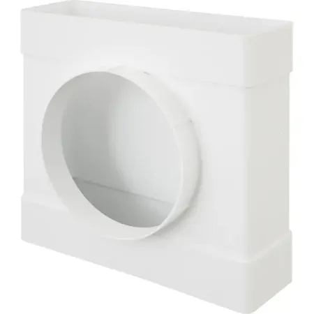 Тройник плоский-круглый Equation D125x60x204 мм пластик