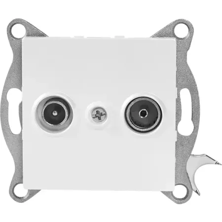 Розетка TV встраиваемая Gusi Electric без заземления цвет жемчуг шахназ сайн 365 воинов внутри меня сила нежных стихов