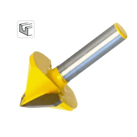 Фреза по дереву пазовая V-образная Vira 553391 32x20 мм хвостовик 8 мм