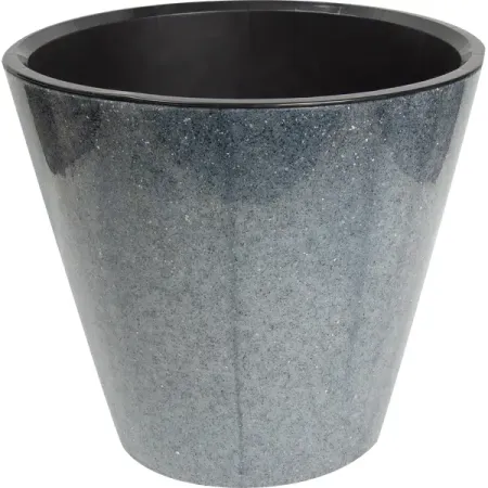 Кашпо Homver London ø33 h30.5 см v16 л пластик светло-серый