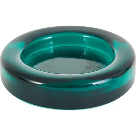 Подсвечник круглый Evis ø 90 мм прозрачный зеленый