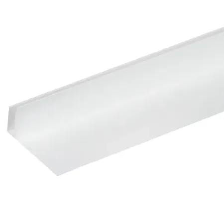 Профиль F-образный ПВХ 55 мм Т8 10 мм цвет белый 3000 мм