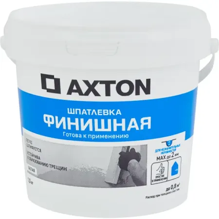 Шпатлевка Axton финишная цвет белый 1.5 кг