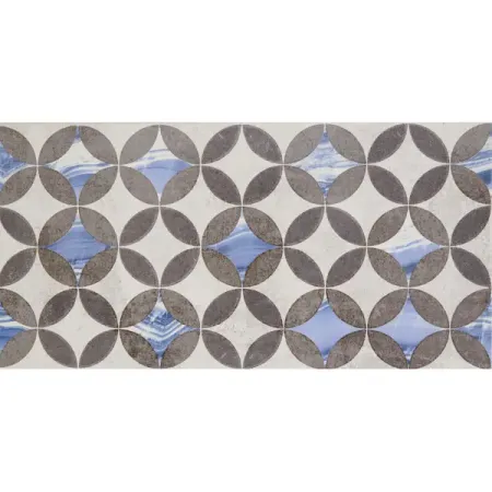 Вставка настенная Axima Невада D2 30x60 см матовая цвет серо-серебристый