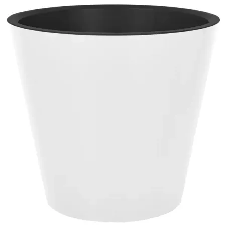 Кашпо London ø12.5 h11.3 см v 1л пластик белый