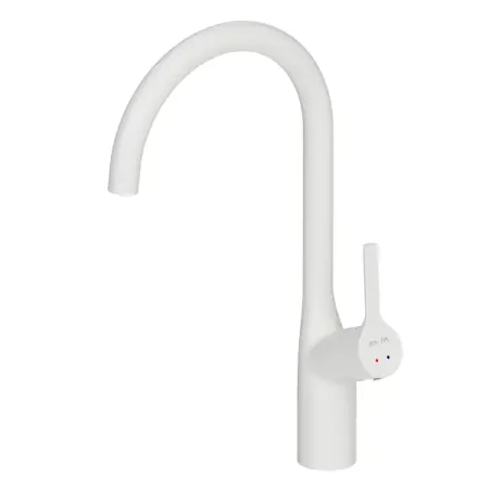 Смеситель для кухни Am pm Spike цвет общая высота 38 см белый