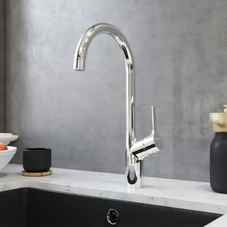 Смеситель для кухни Am pm Spike цвет общая высота 38 см хром