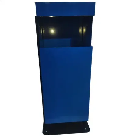 Урна пепельница УПО-2 33x25x80 см металл синий