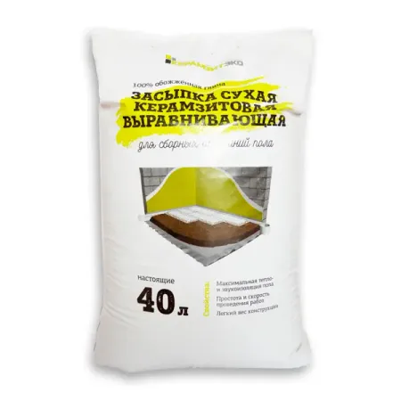 Засыпка керамзитовая фракция 2-5 мм 40 л
