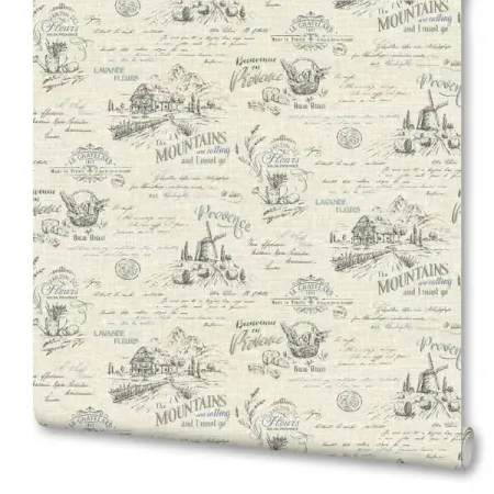 Обои флизелиновые Ovk design Прованс бежевые 1.06 м 10546-02