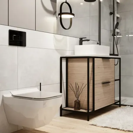 Глазурованный керамогранит Cersanit Balance 44.8x89.8x0.8 см 1.206 м² матовый цвет светло-серый