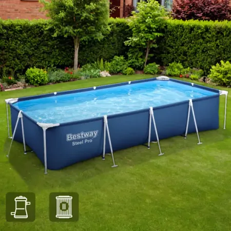 Бассейн каркасный прямоугольный Bestway 56424 BW 400x211x81 см