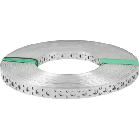 Перфорированная лента прямая LP 12x0.75 25 м оцинкованная сталь цвет серый