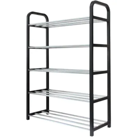 Этажерка для обуви Gromell Rusa 50x68x18.5 см 5 полок металл цвет черный