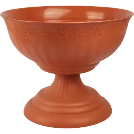 Вазон Венеция ø44 h34.5 см v17 л пластик коричневый вазон на ножке большой d39 5см тёмный камень