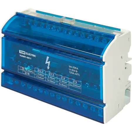 Шина N TDM Electric 4x15 групп на DIN-рейку