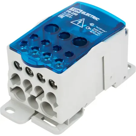 Распределительный блок на DIN-рейку TDM Electric РБ-250 1П 250 А