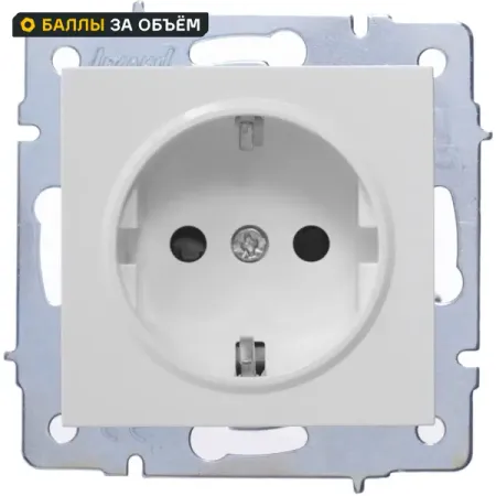 Розетка Lezard Vesna с защитой от детей цвет белый розетка 1 пост lezard zima пбт с защитой от   белый