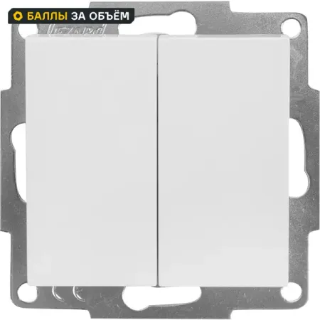 Выключатель встраиваемый Lezard Vesna 2 клавиши цвет белый автомобильная камера заднего вида с ручкой багажника ahd 1080p для bmw e60 e39 e90 e82 e61 x1 e84 x5 x6 e70 e92 e91 3 5 серии e88 e93