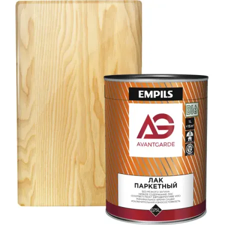 Лак паркетный AvantGarde полуматовый бесцветный 0.75 л