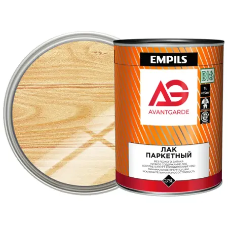 Лак паркетный AvantGarde глянцевый бесцветный 0.75 л