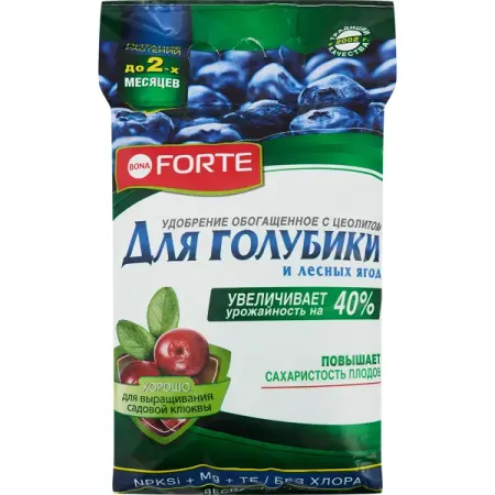 Удобрение для голубики и лесных ягод с цеолитом Bona Forte 2.5 кг фитомуцил норм порошок для приг раствора для приема вн пак 5г 30шт