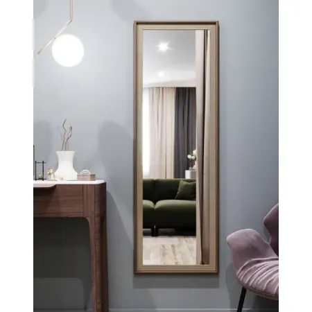 Зеркало декоративное Палермо прямоугольное 50x150 см пластик цвет бежевый