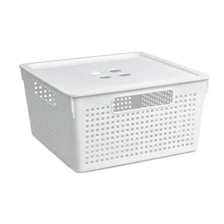 Коробка для хранения 29.4x29.4x15.1 см квадратная цвет белый