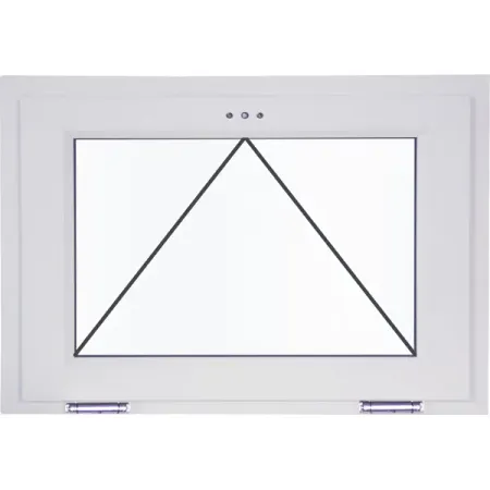 Окно пластиковое ПВХ VEKA одностворчатое 470x700 мм (ВхШ) фрамуга однокамерный стеклопакет белый/Темный дуб темный скотч для декорирования