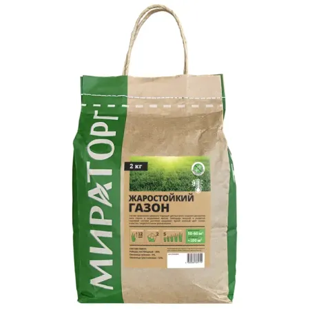 Семена газонной травы Мираторг жаростойкий 2 кг картофельные наггетсы мираторг 250 г