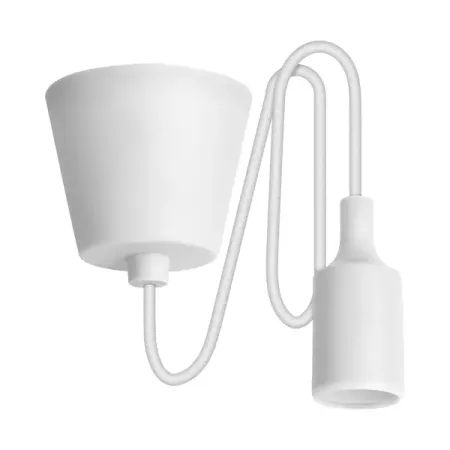 Патрон Rev E27 с подвесом 1 м цвет белый юлия станиславовна симбирская лапин белый кролик идет в школу