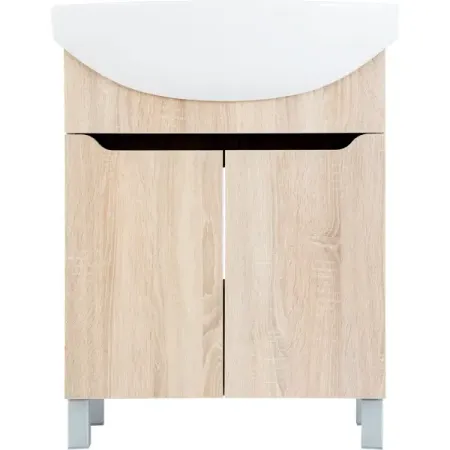 Тумба под раковину напольная Руан 65 см сонома тумба оливия 1402х420х928мм белое дерево дуб сонома