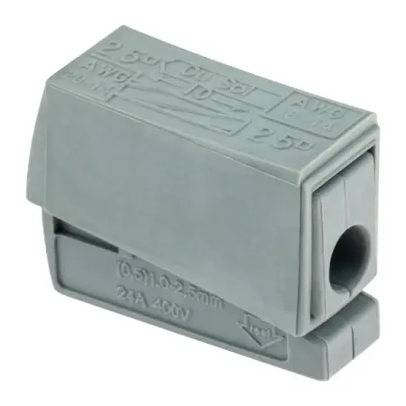 Клеммы соединительные для осветительного оборудования Duwi СМК 224-112 1-проводные 0.5-2.5мм² серые 5 шт 26734 8