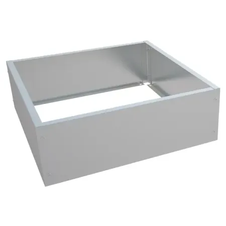 Каскад квадратных клумб 101x15x19 см сталь серый 3 шт