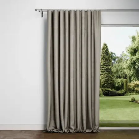 Штора на ленте Мартин 200x260 см цвет бежевый