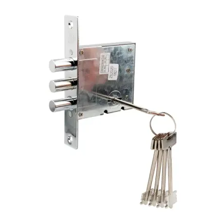 Замок врезной сувальдный Border AVERST-47/S6-CR цвет хром замок врезной гардиан 30 01 сувальдный 3 ригеля