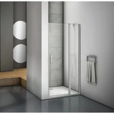 Душевая дверь в нишу Makiato WTW-OD-120-C-WE, 185x120 см хромированный профиль прозрачное стекло распашная
