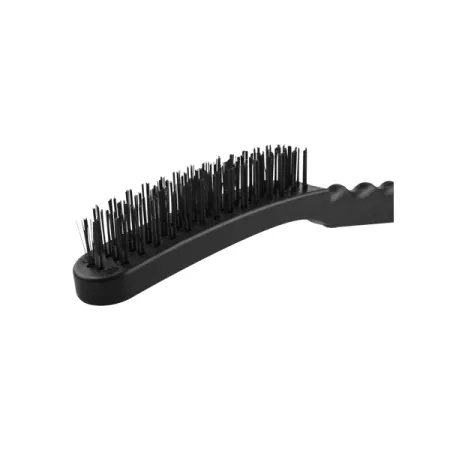 Щетка по металлу четырехрядная Vertextools пластиковая ручка 270 мм