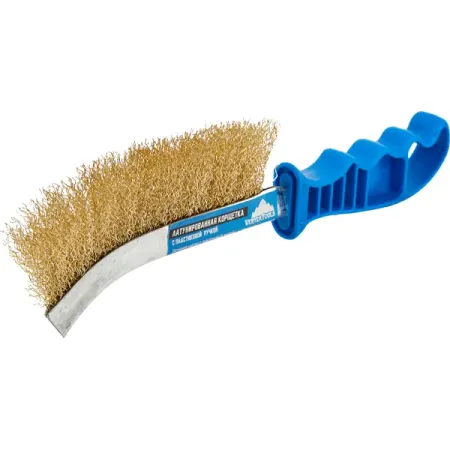 Щетка по металлу Vertextools пластиковая ручка 245 мм