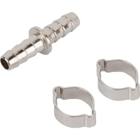 Переходник для компрессора Elitech штуцер елочка 6 мм и 2 кольца 10 - 15 мм стопорные кольца moshilr m6 m50 из углеродистой стали