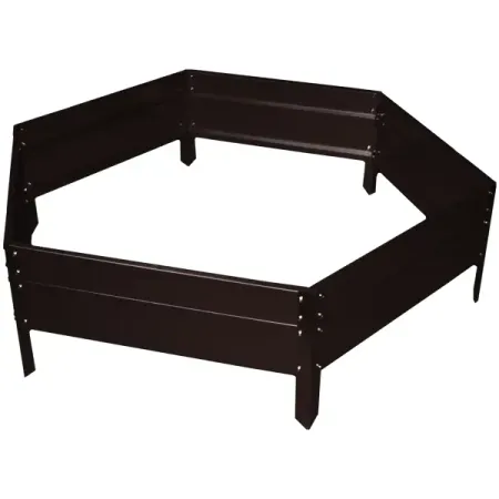 Клумба Соты h25 см таль коричневый материал мульчирующий для клубники и овощей 1 06х10м 80г м2 уф бело перфорированный